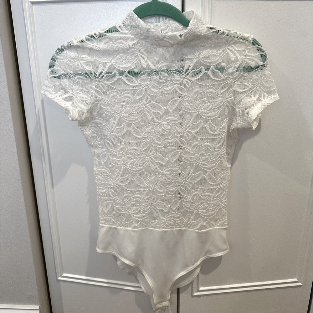 Design Lab by Lord and Taylor Lace Bodysuit